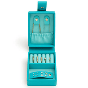 Medium Travel Jewellery Box - Aqua