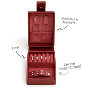 Medium Travel Jewellery Box - Merlot