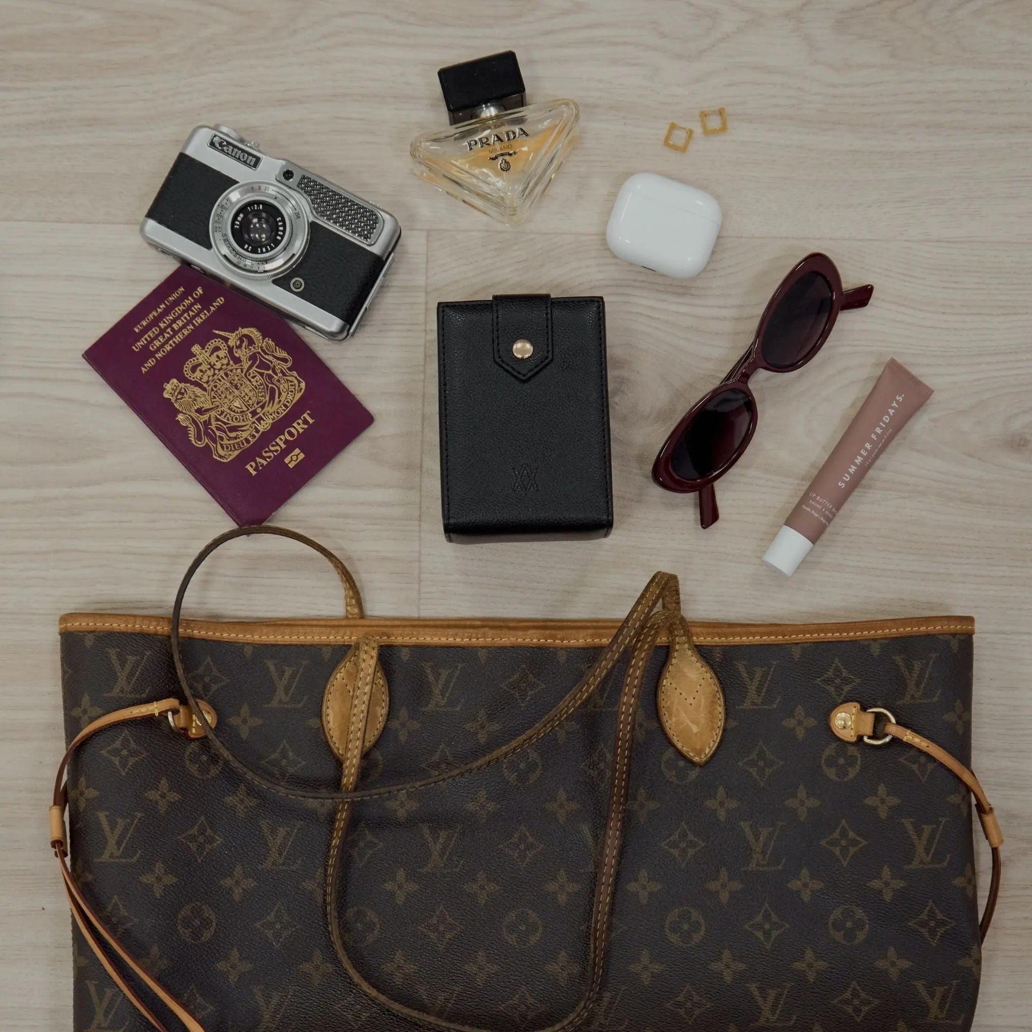 Medium Travel Jewellery Box - Black