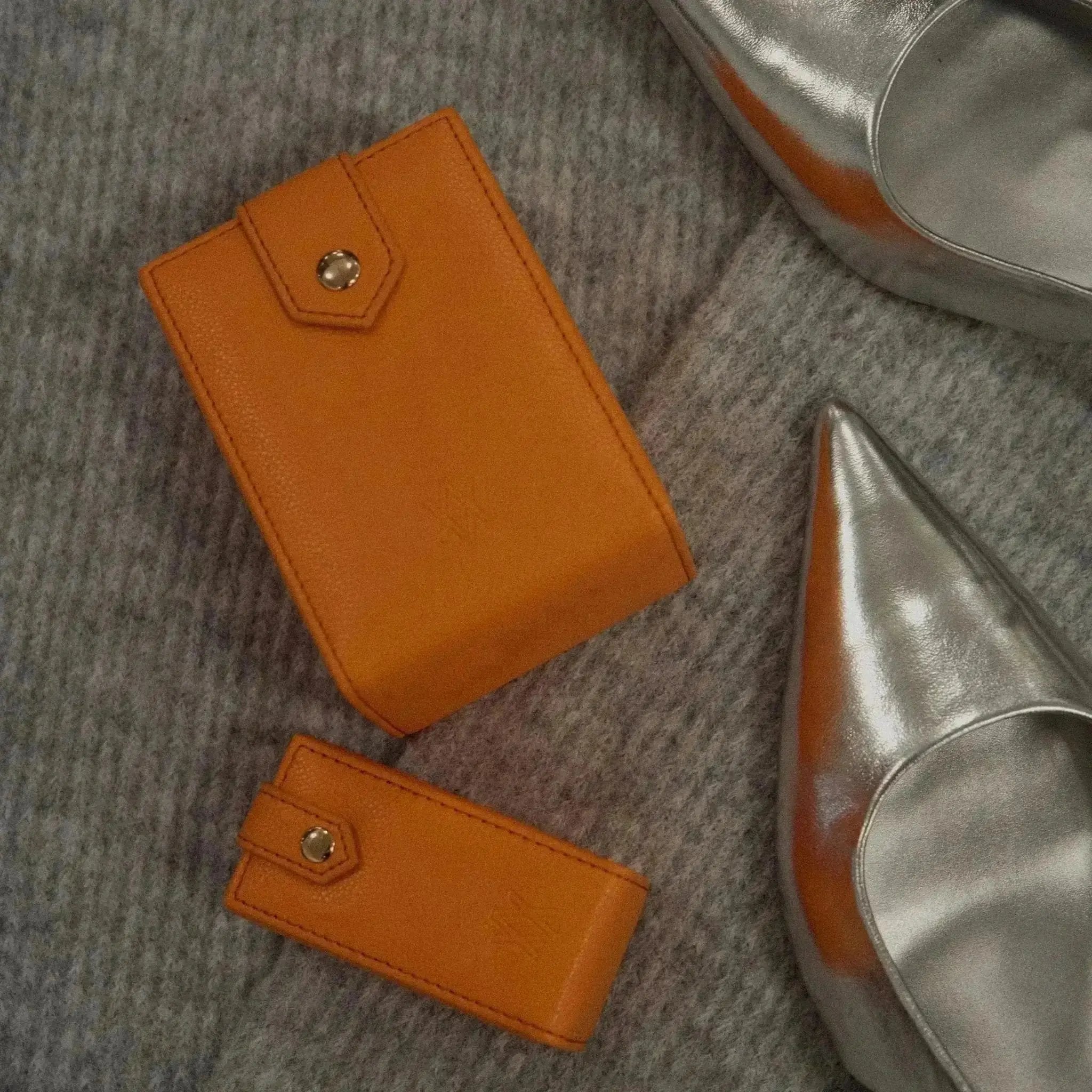 Medium Travel Jewellery Box - Orange