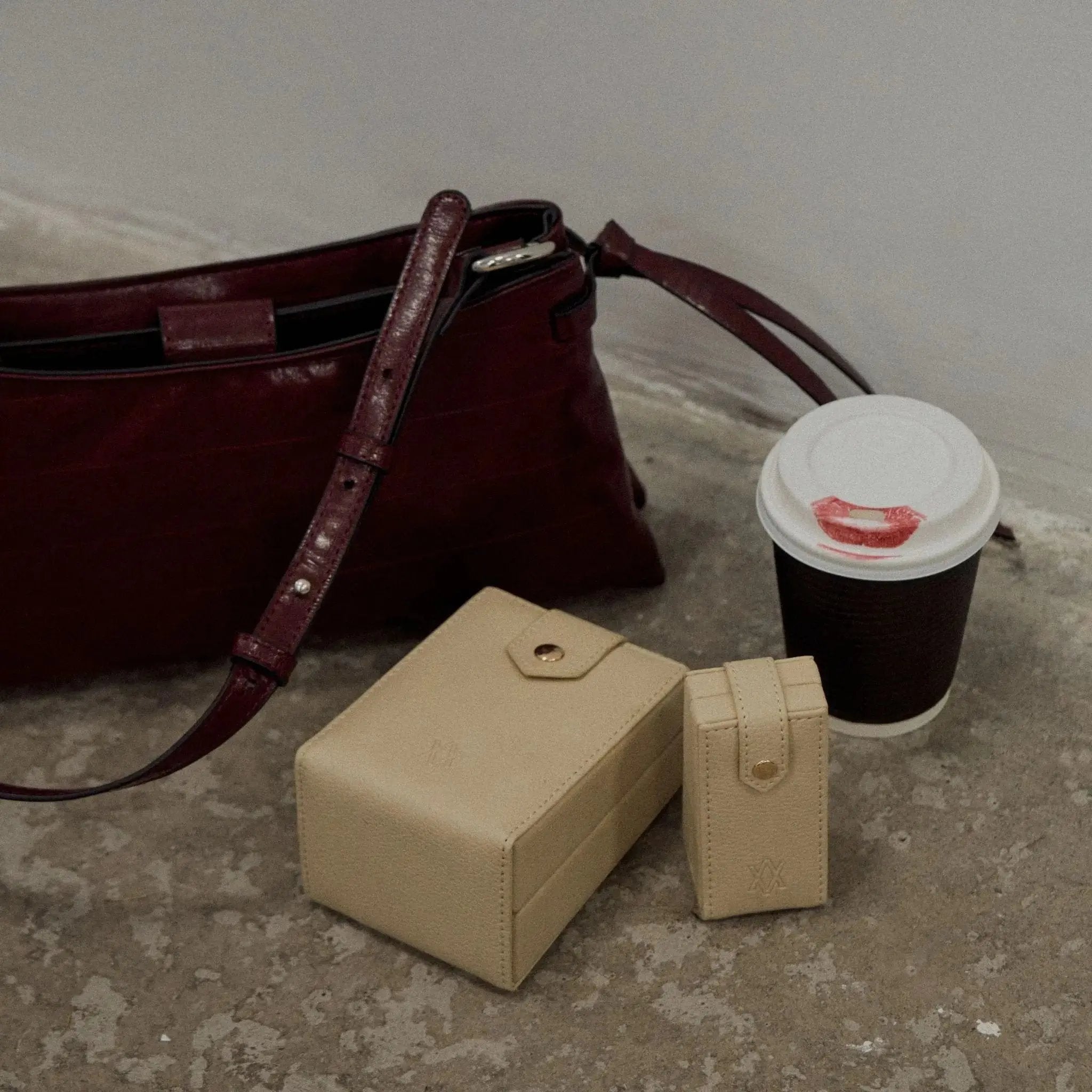 Medium Travel Jewellery Box - Stone