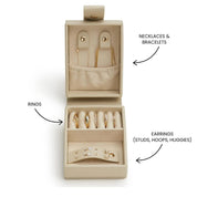Medium Travel Jewellery Box - Stone