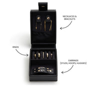 Medium Travel Jewellery Box - Black