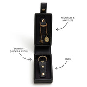 Mini Travel Jewellery Box - Black