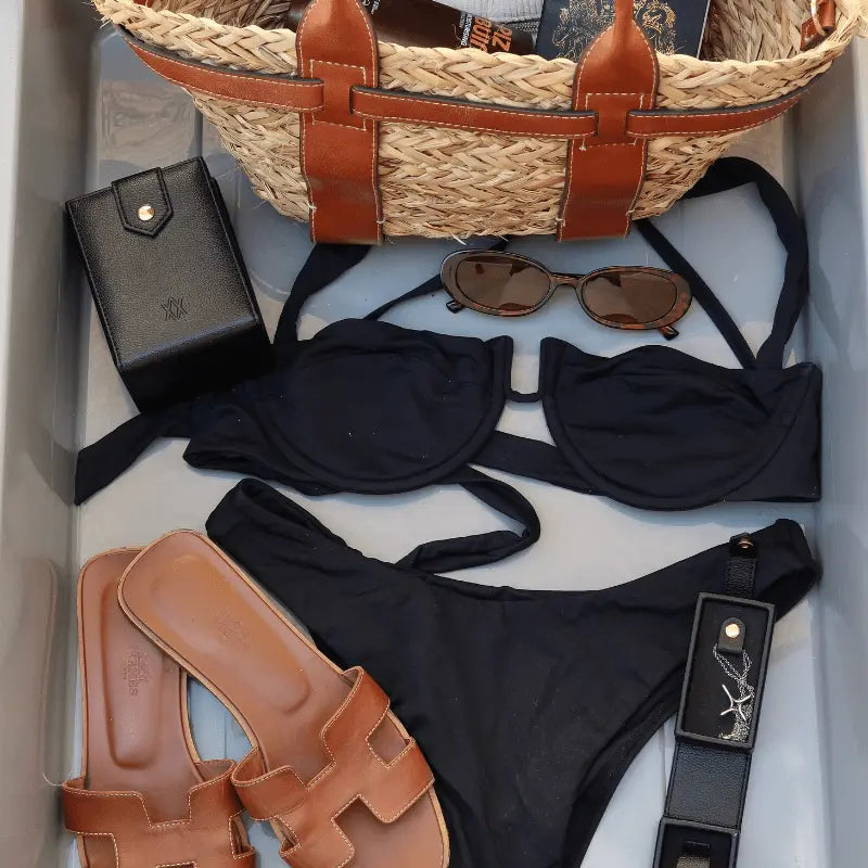 Medium Travel Jewellery Box - Black