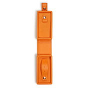 Orange leather jewellery box
