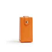 Orange jewellery box on a white background