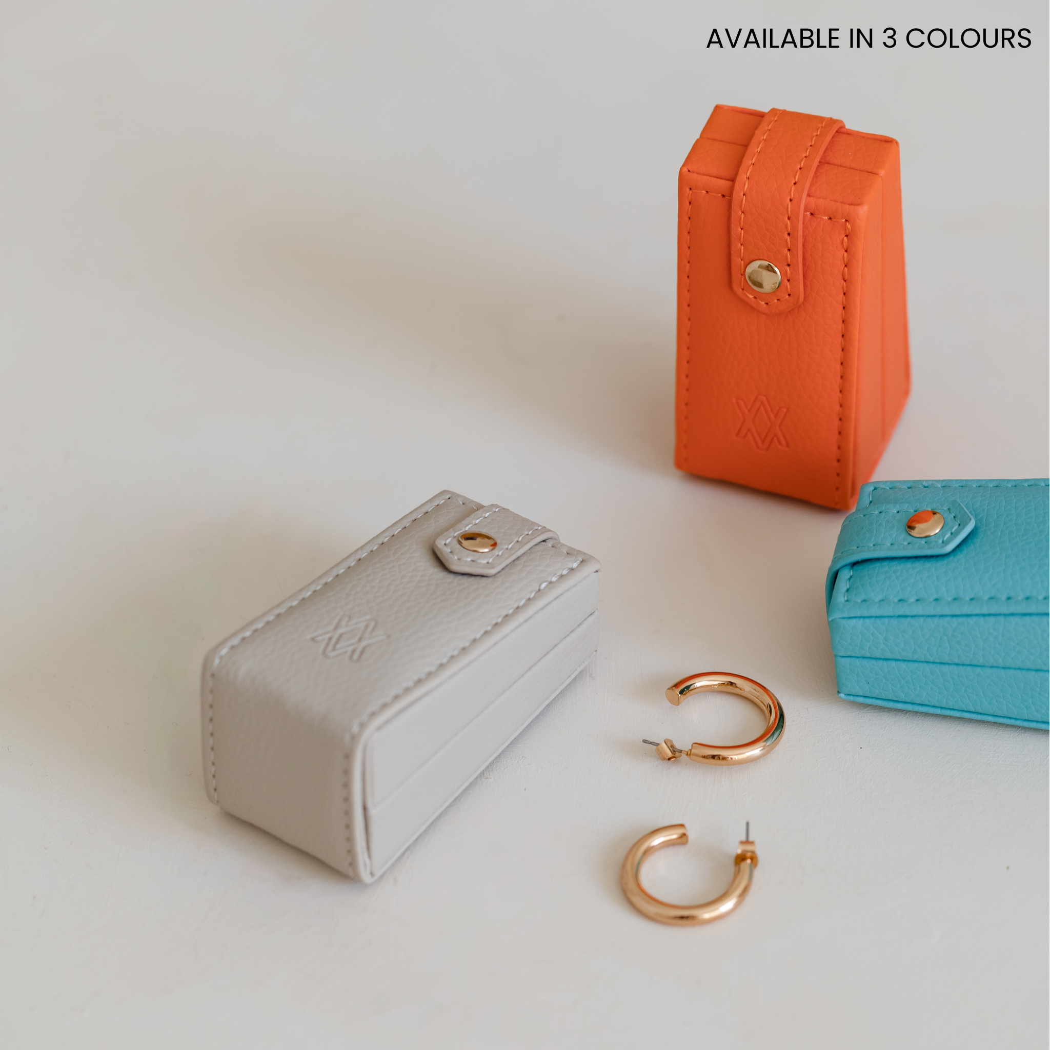 Mini Travel Jewellery Box - Aqua