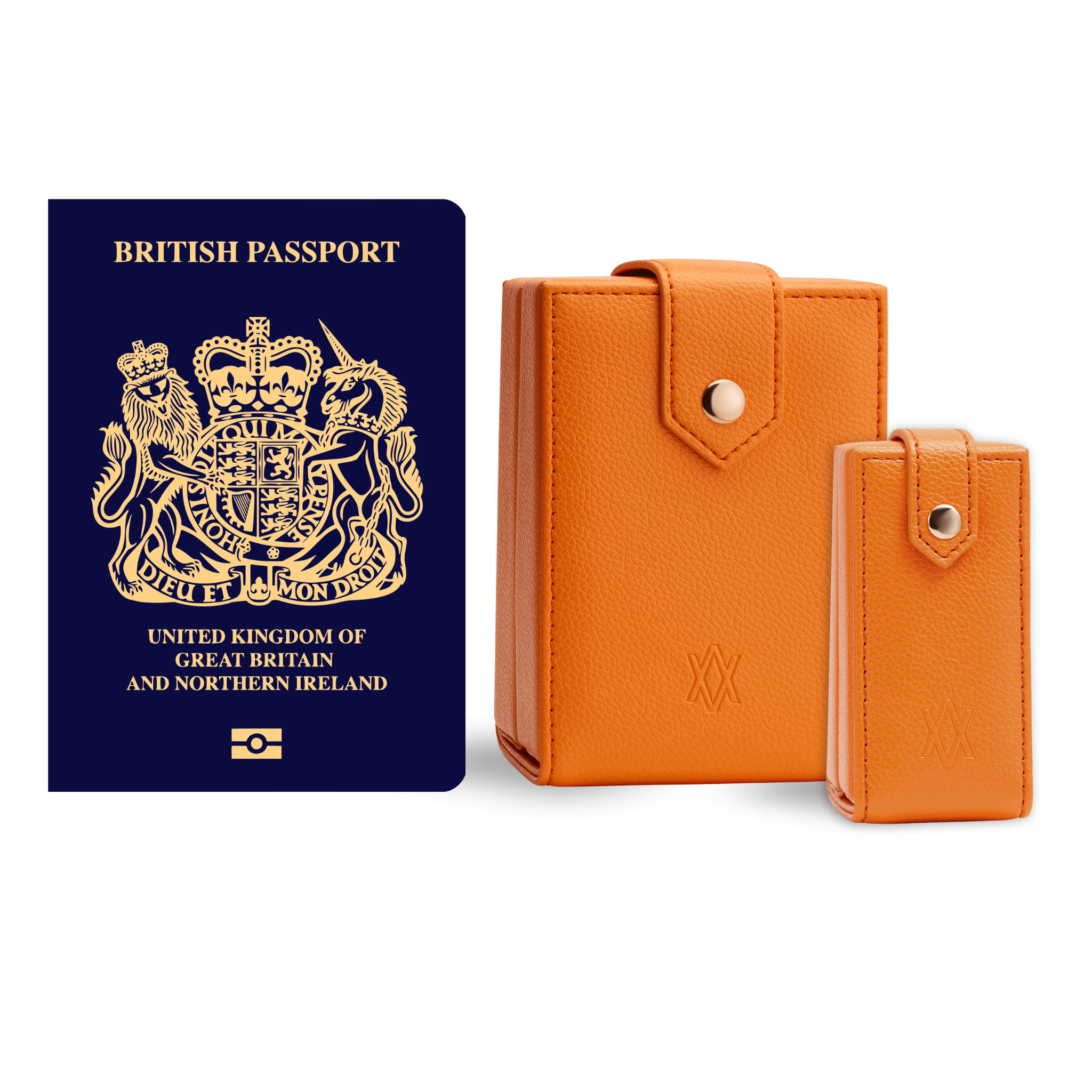 Medium Travel Jewellery Box - Orange