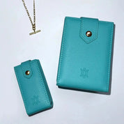 Medium Travel Jewellery Box - Aqua