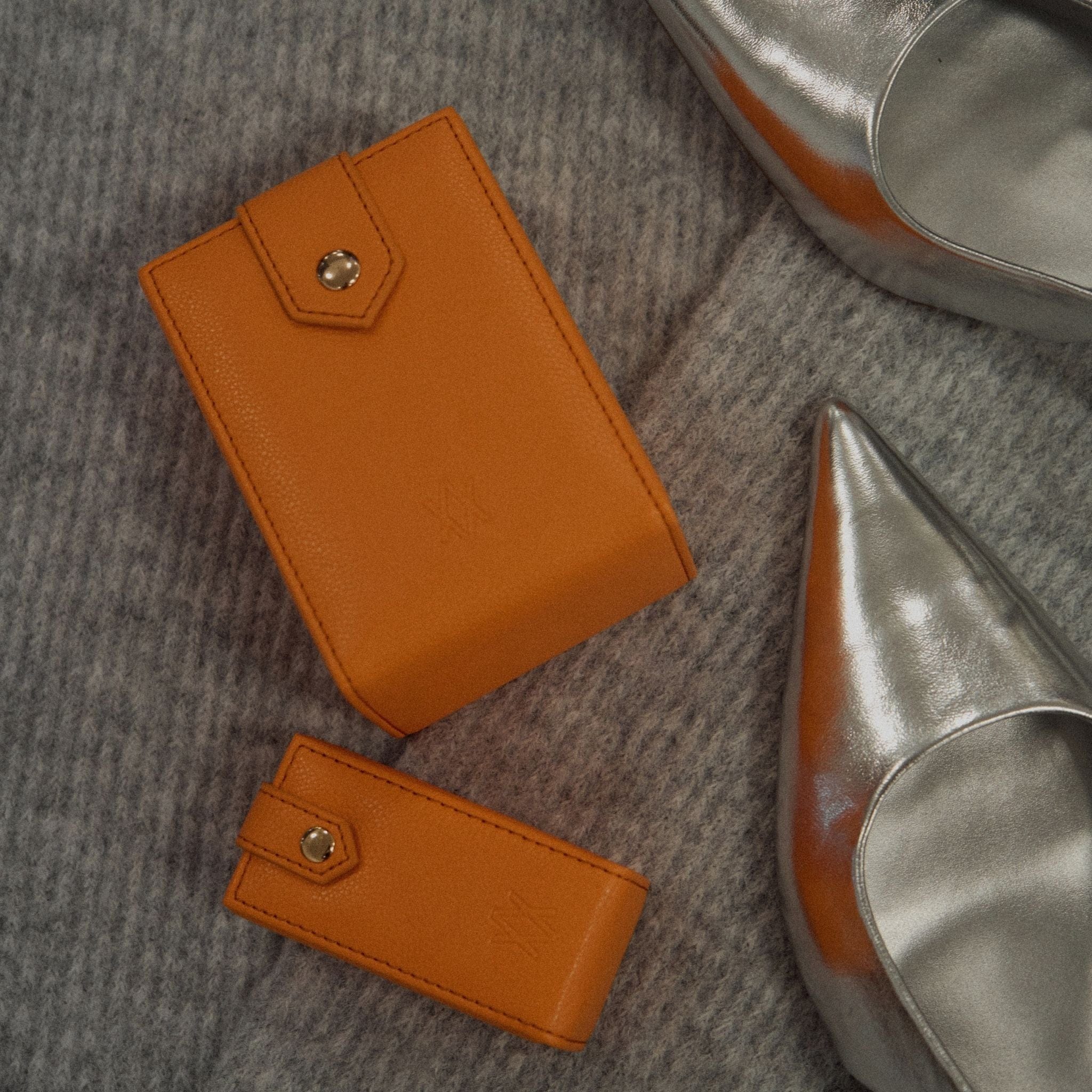 Medium Travel Jewellery Box - Orange