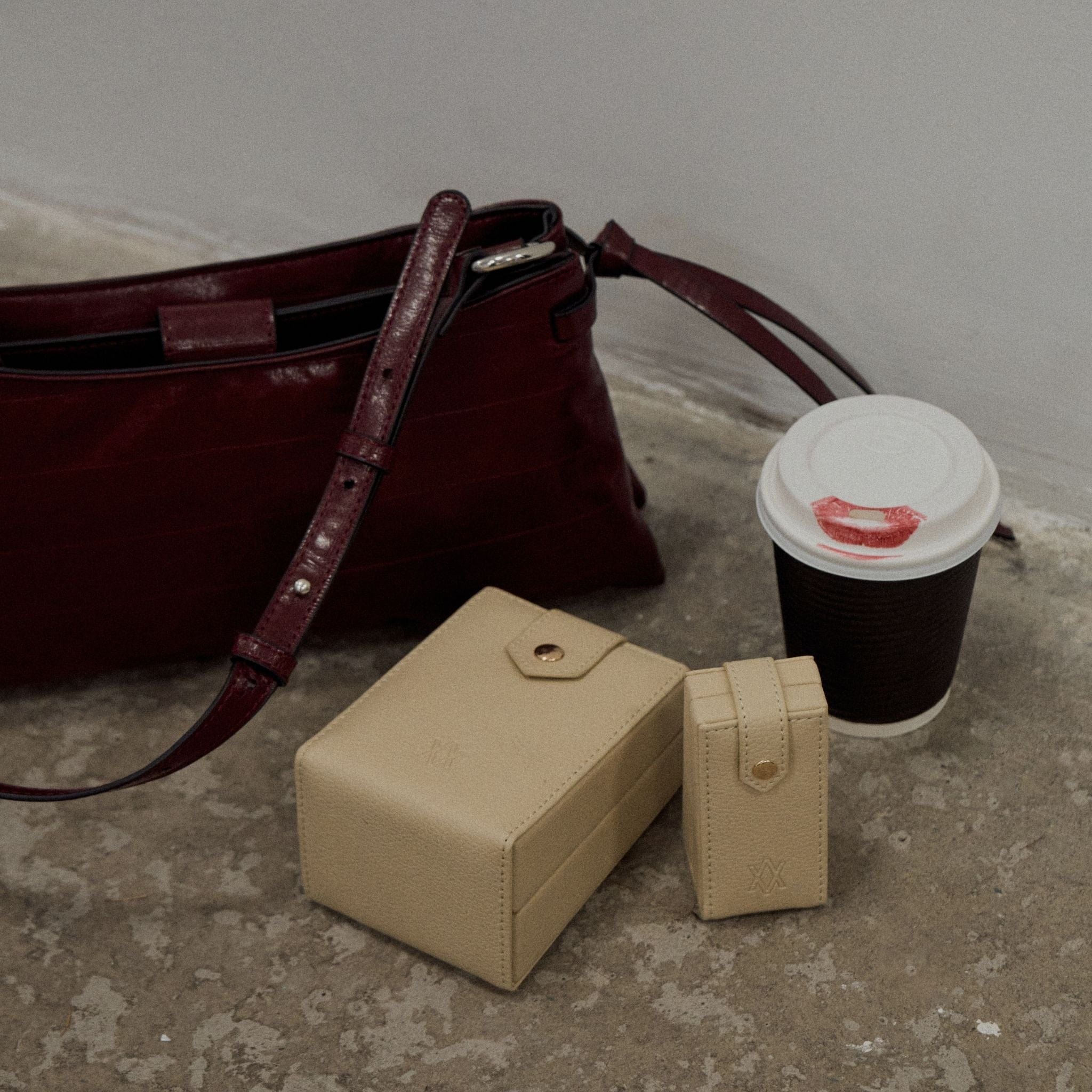 Medium Travel Jewellery Box - Stone