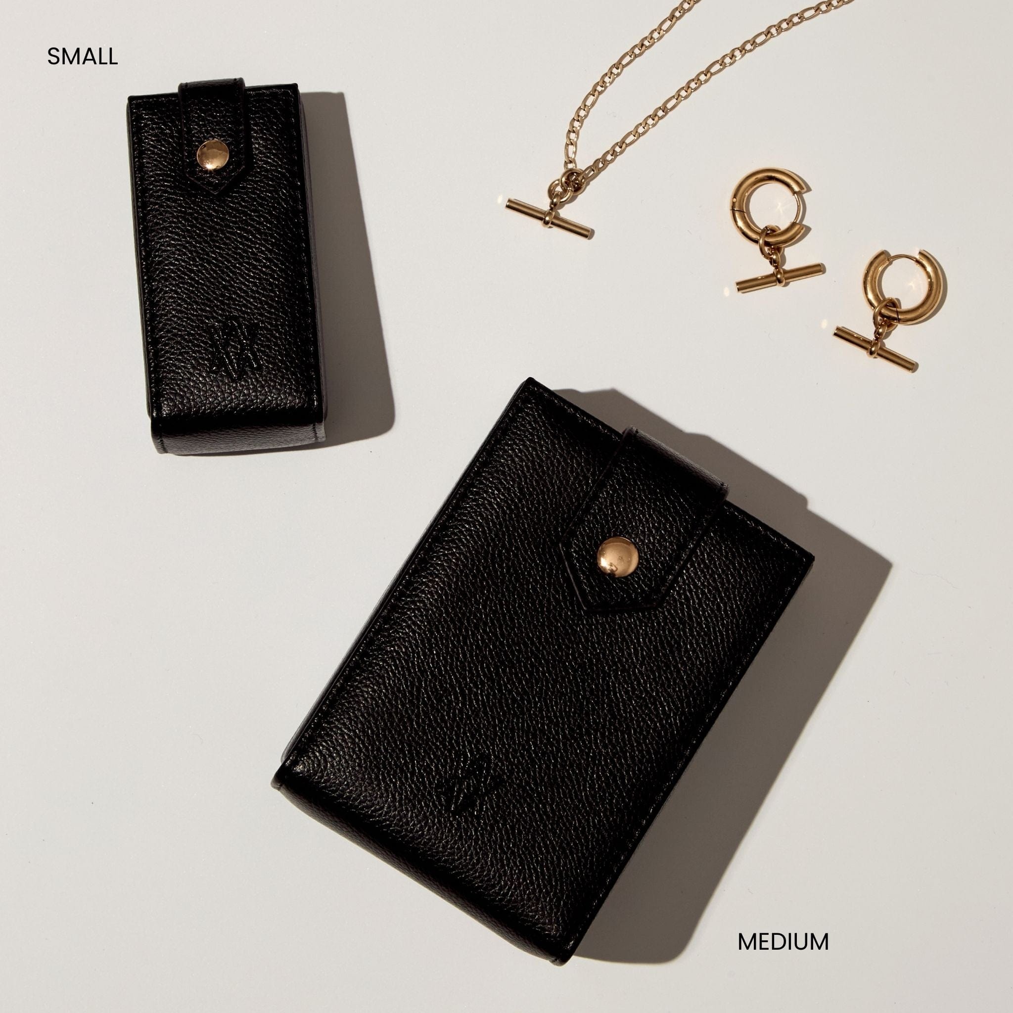 Mini Travel Jewellery Box - Black