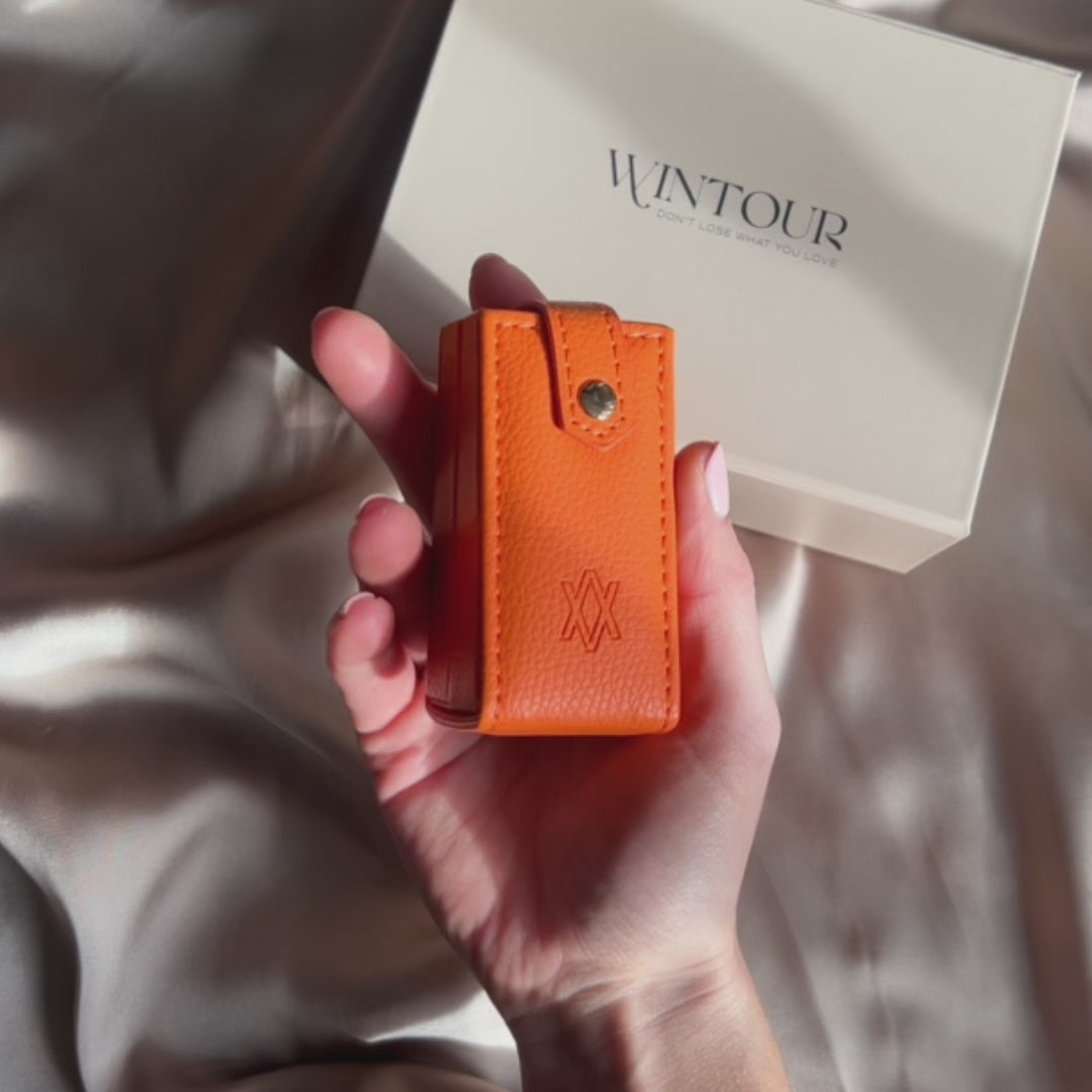 Mini Travel Jewellery Box - Orange