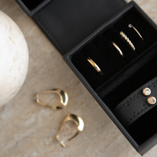 Medium Travel Jewellery Box - Black