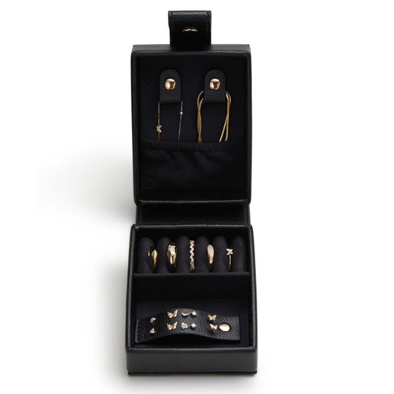 Medium Travel Jewellery Box - Black